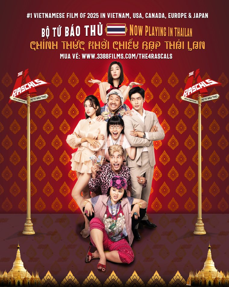 Bộ Tứ Báo Thủ — khởi chiếu tại Thái Lan