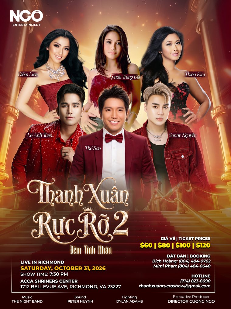 Thanh Xuân Rực Rỡ 2 — ACCA Showbiz Center, Richmond VA